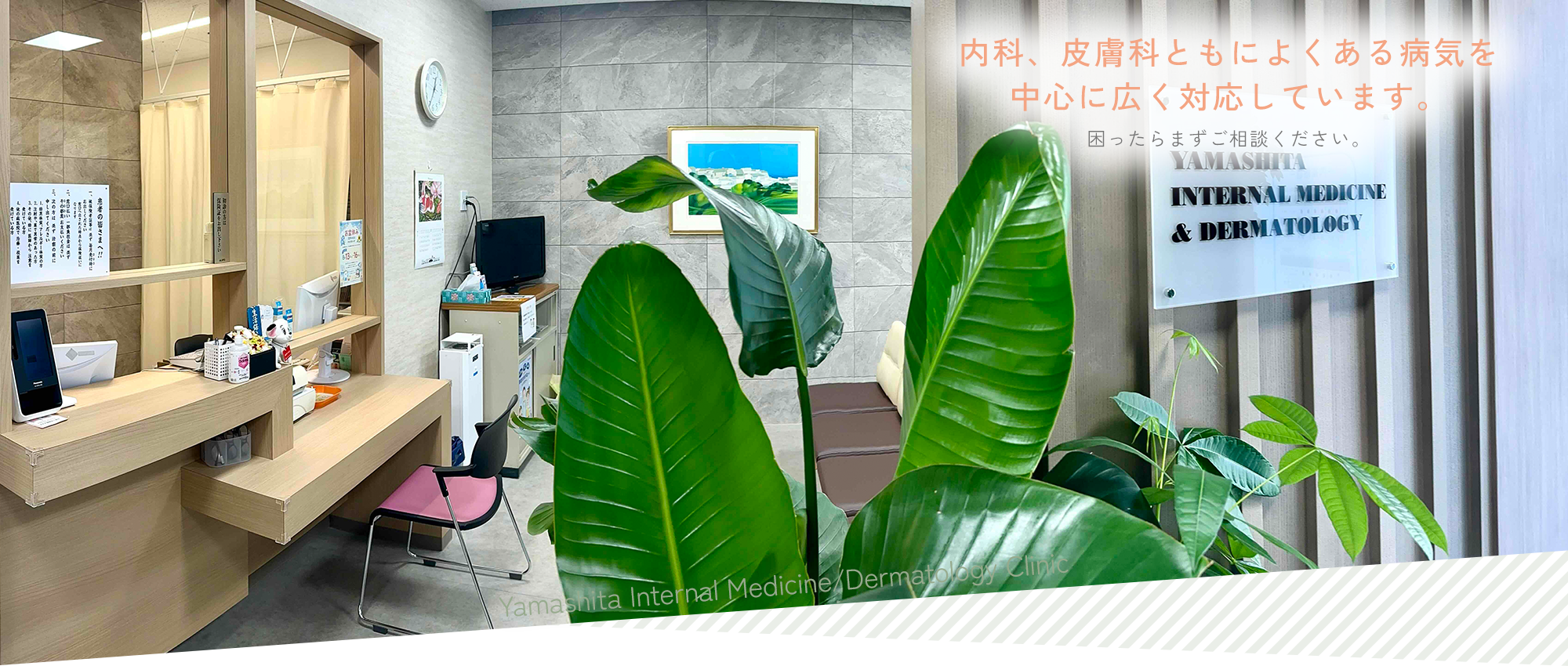山下内科・皮膚科医院内観